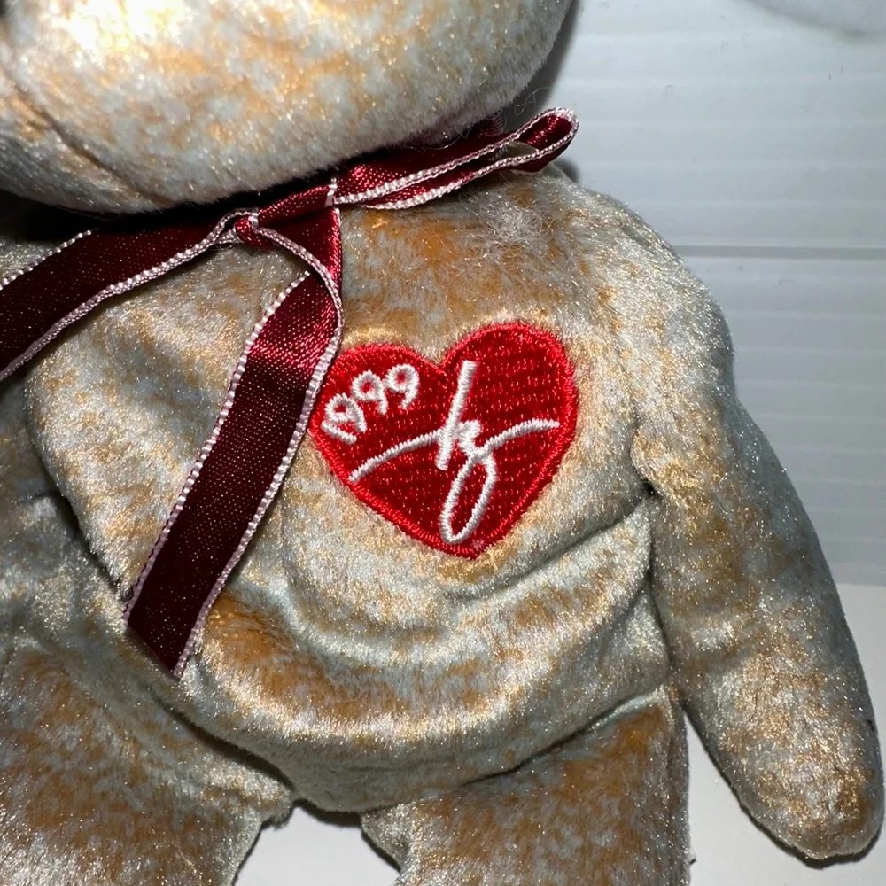 Ty Beanie Baby 1999 Signature Bear Plush Toy Gold Mint Canadian Tush Tag NWT NEW